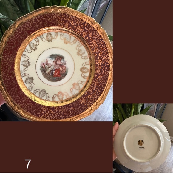 (7) RARE & VINTAGE FINE CHINA 22KT GOLD - Picture 7 of 7